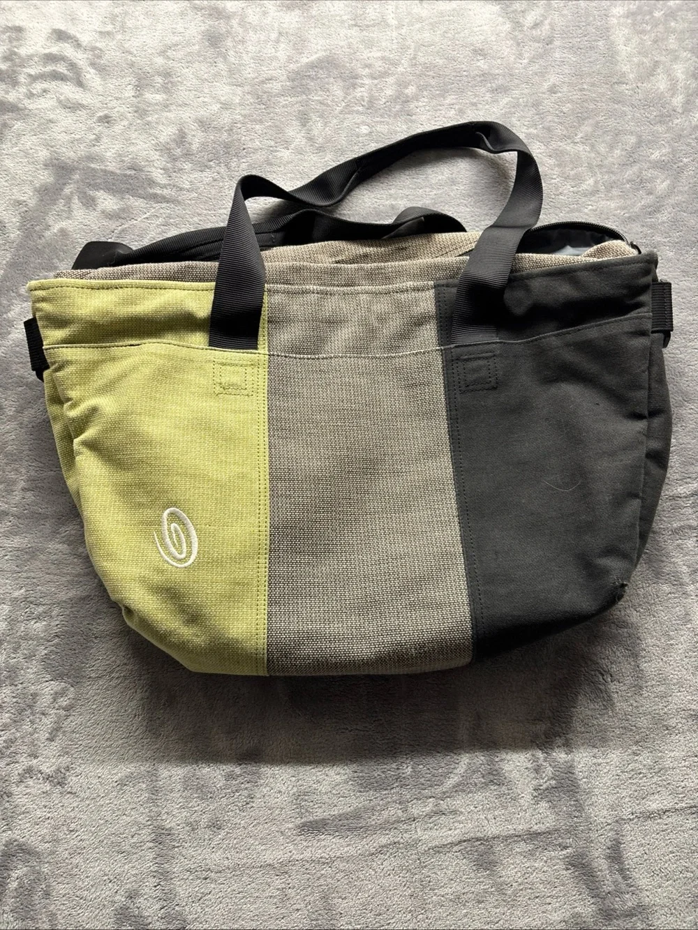 Timbuk2 unisex Tricolor Canvas Tote Bag - Black/Gray/Olive